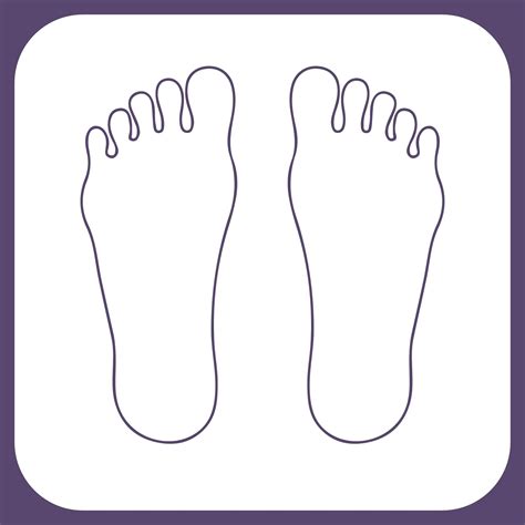 free feet clipart|free printable foot template.